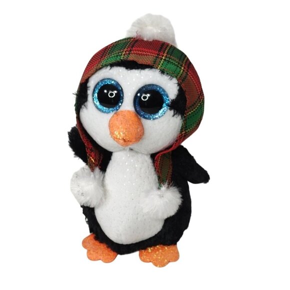 TySilk Beanie Boos Cheer The Penguin Stuffed Animal Plush Toy 2021 Winter NO TAG - Picture 1 of 10